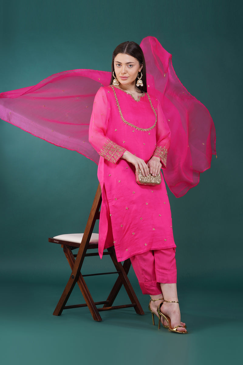 Scarlett Pink Kurta Set