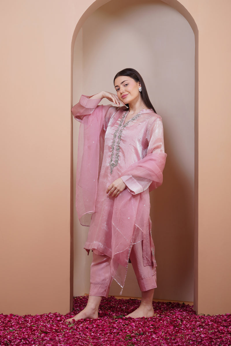 Sweet Pea Oragnza Kurta Set