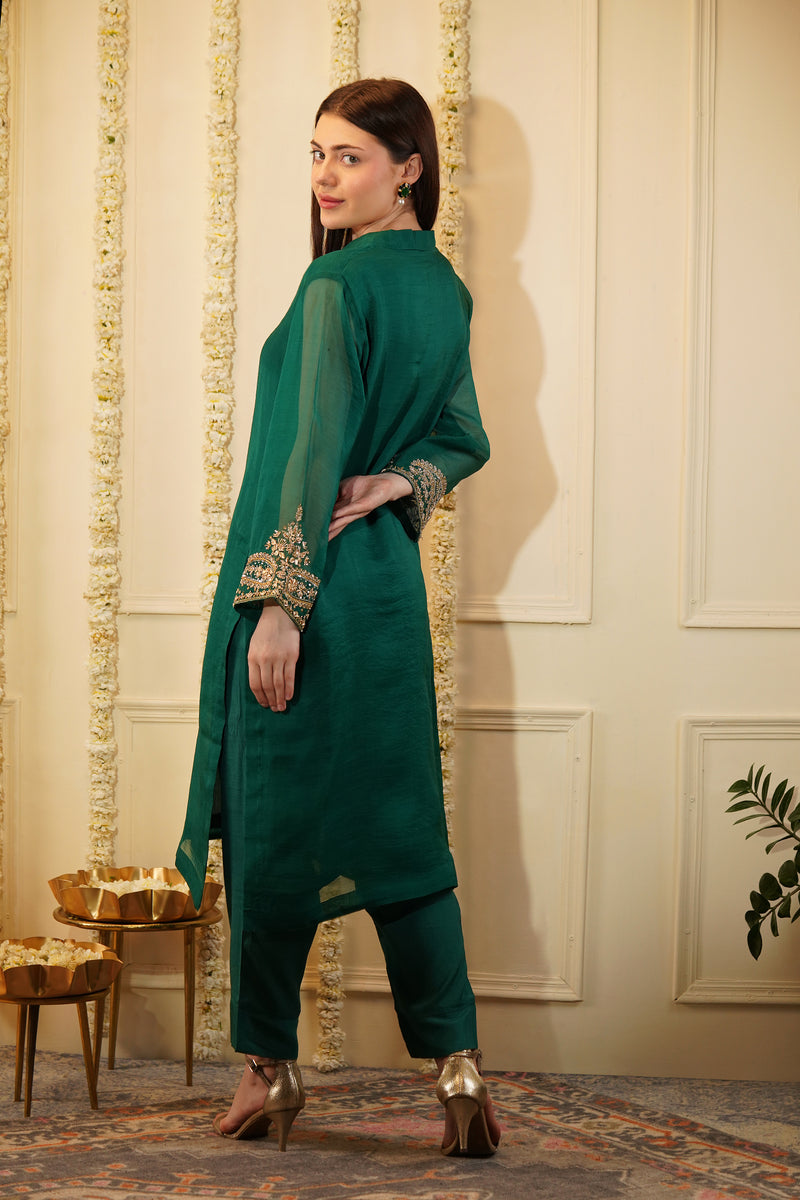 Hyacinth Green Kurta Set