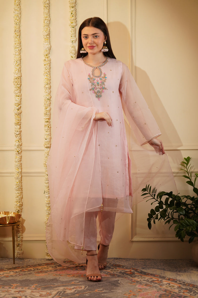 Spring Oragnza Kurta Set