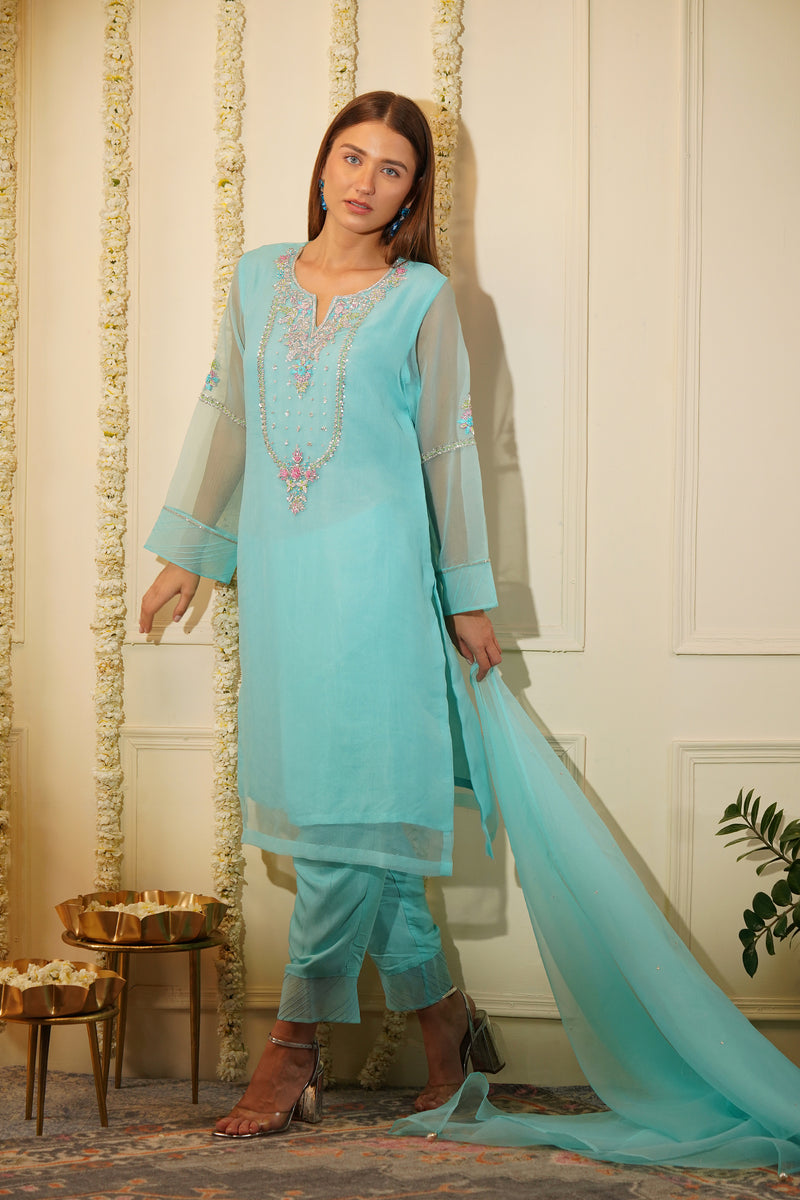 Aquamarine Kurta Set
