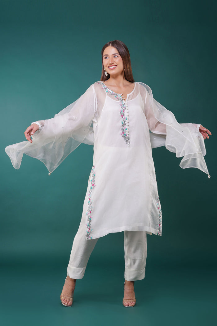 Visteria Organza Kurta Set