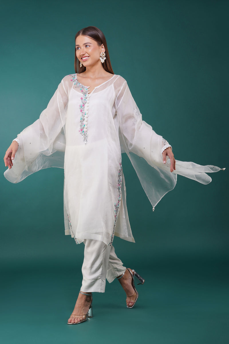 Visteria Organza Kurta Set