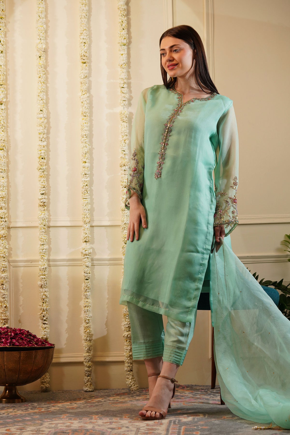 Green Apple Kurta Set