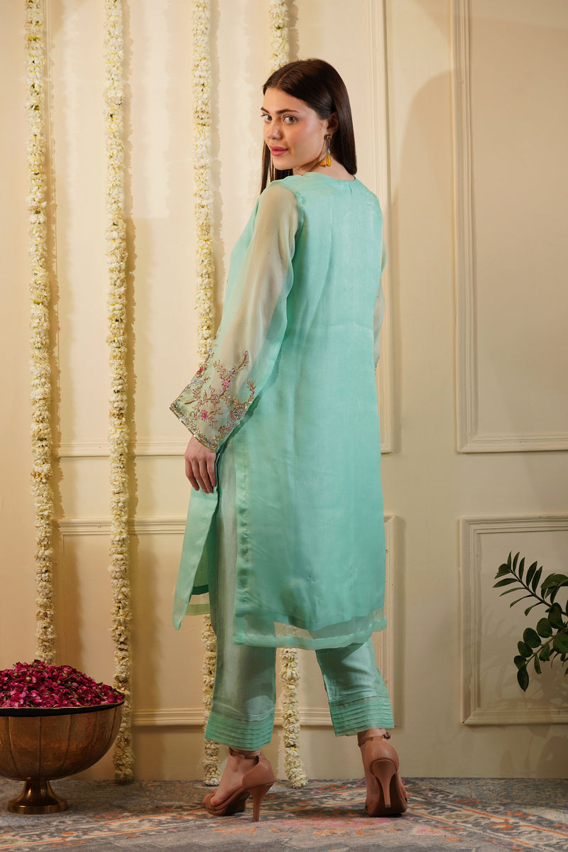 Green Apple Kurta Set