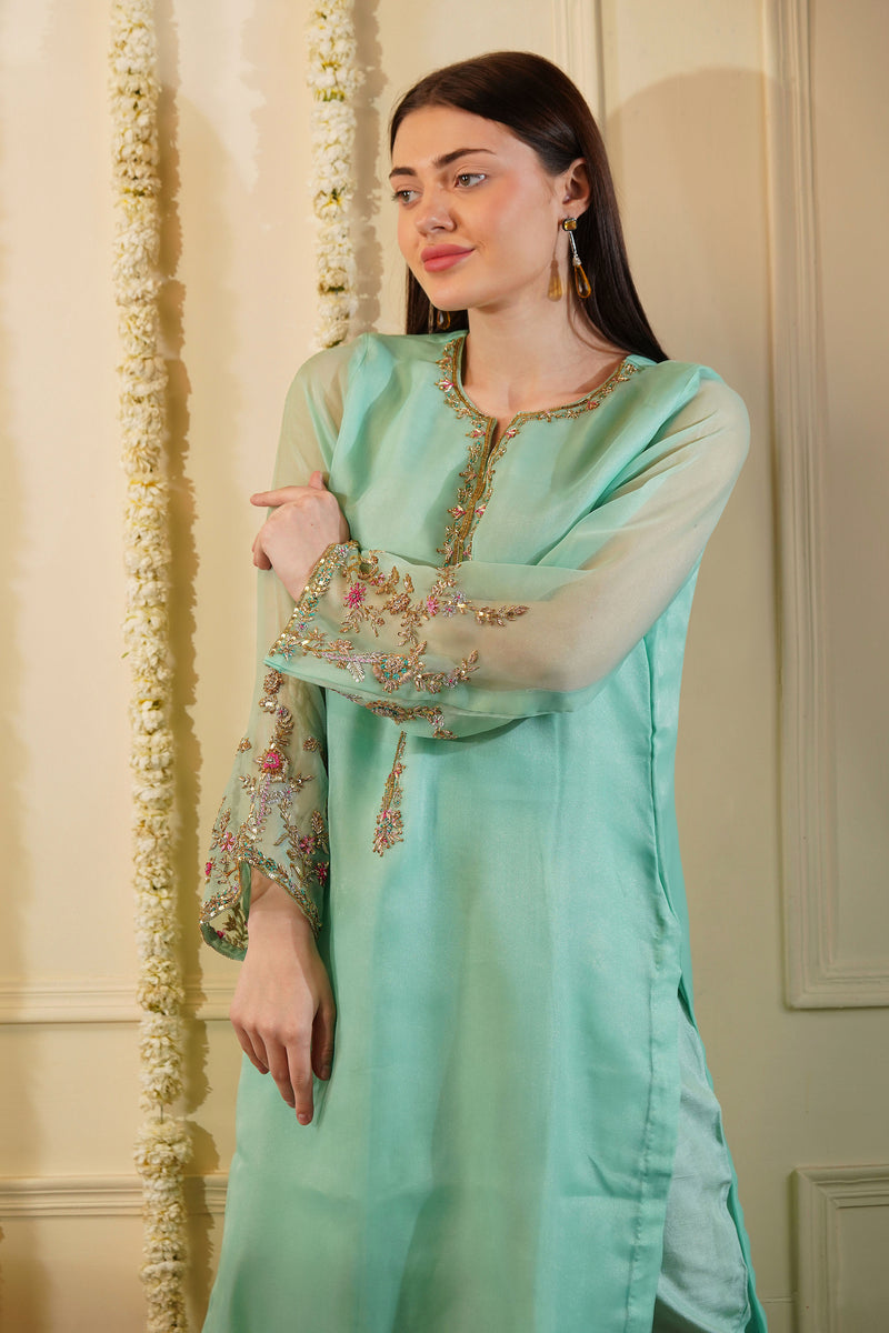 Green Apple Kurta Set