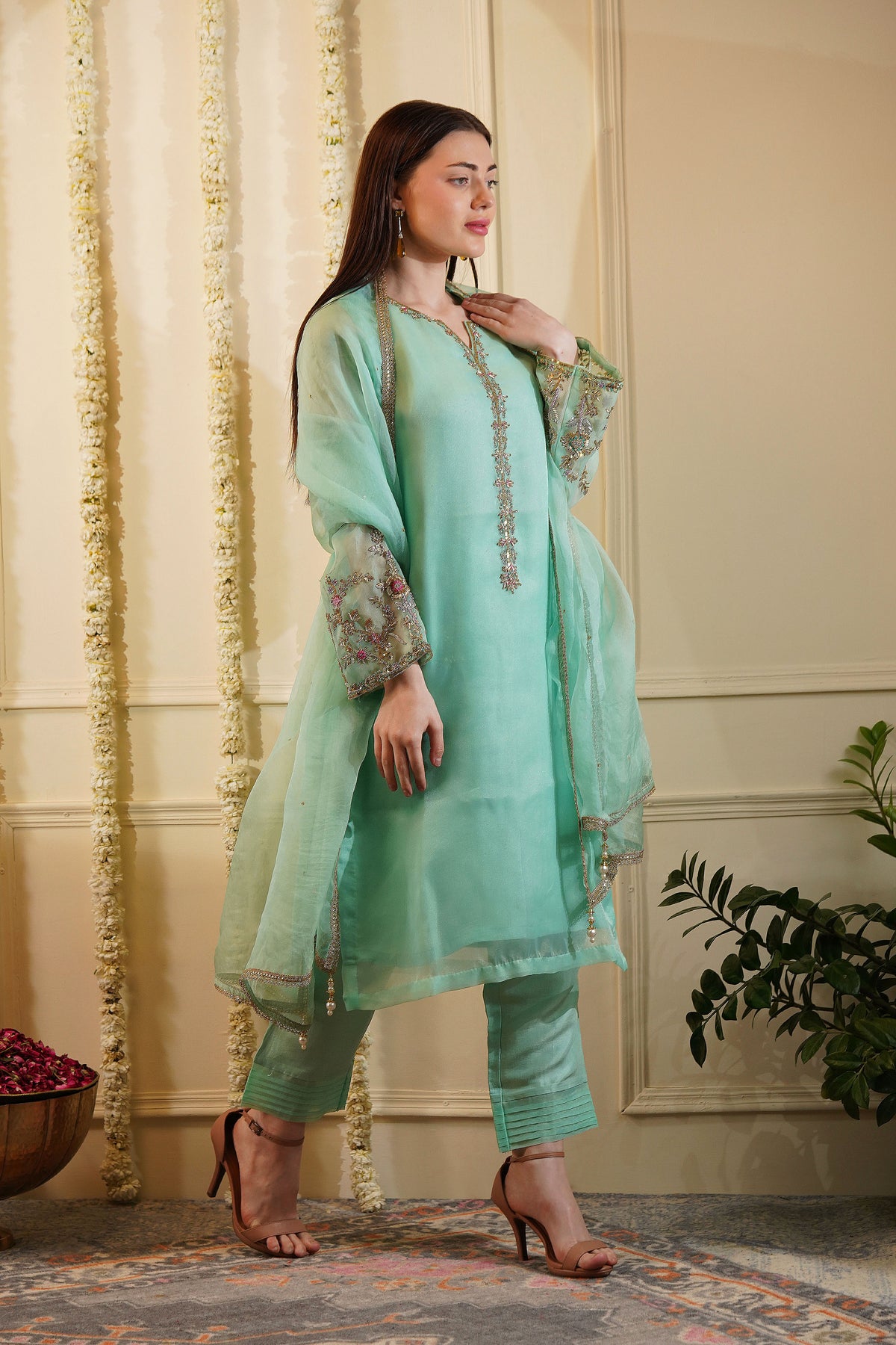 Green Apple Kurta Set