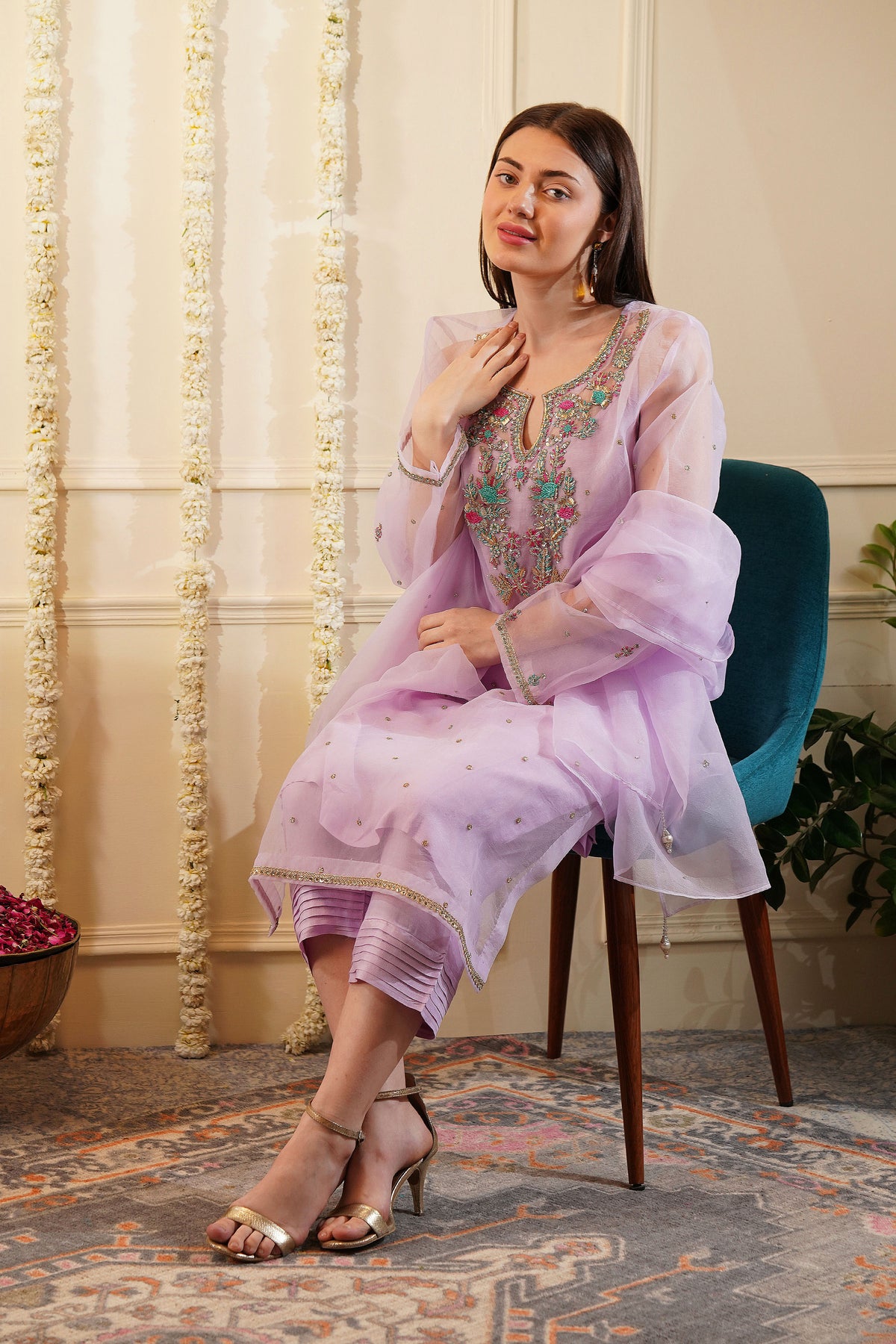 Verbeve Organza Kurta Set