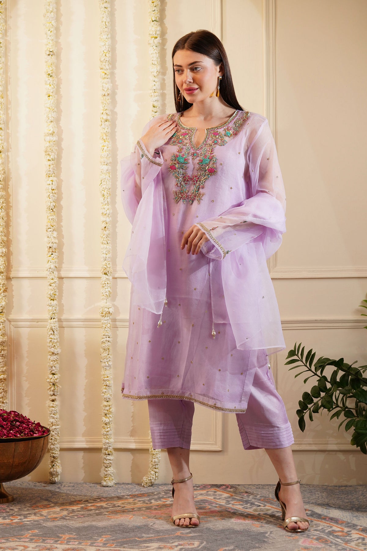 Verbeve Organza Kurta Set