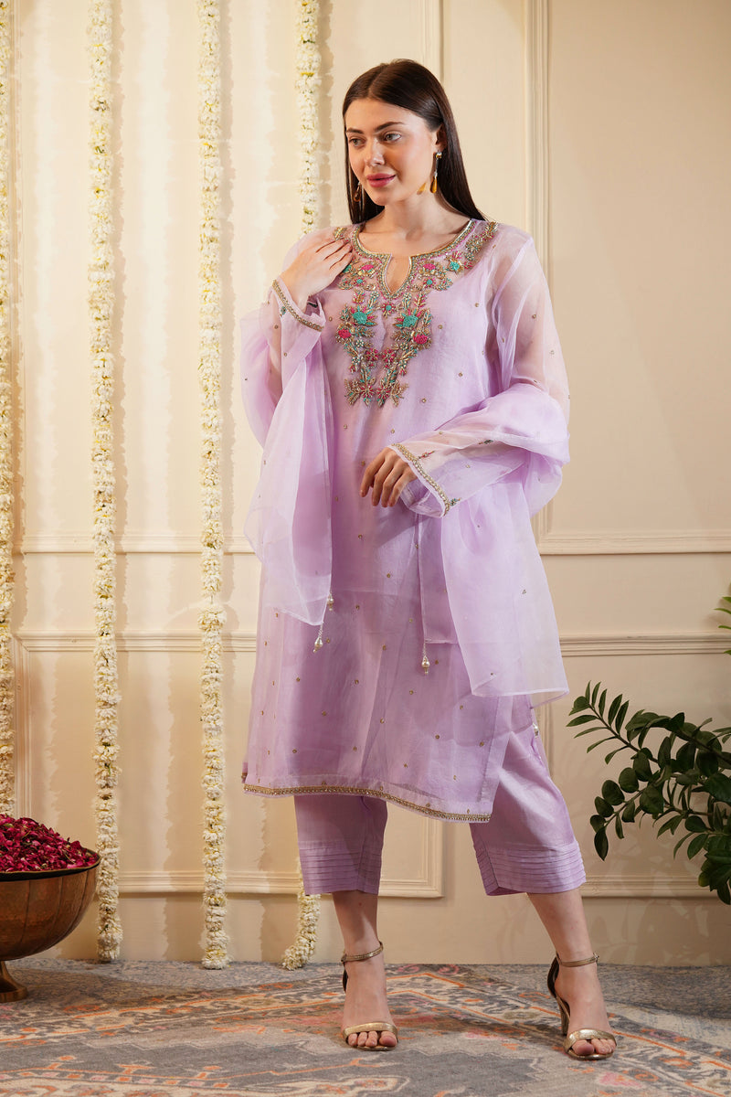 Verbeve Organza Kurta Set
