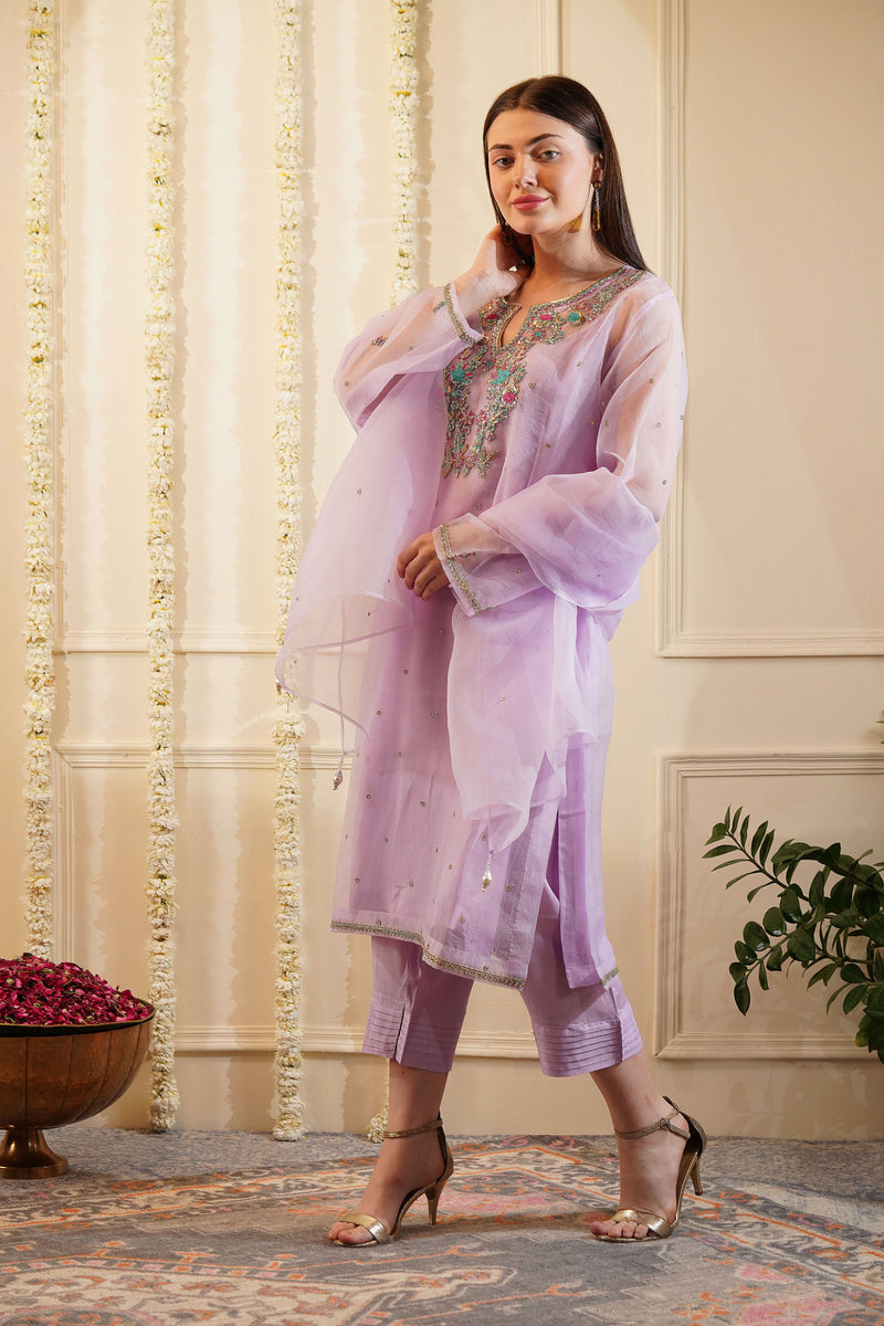 Verbeve Organza Kurta Set