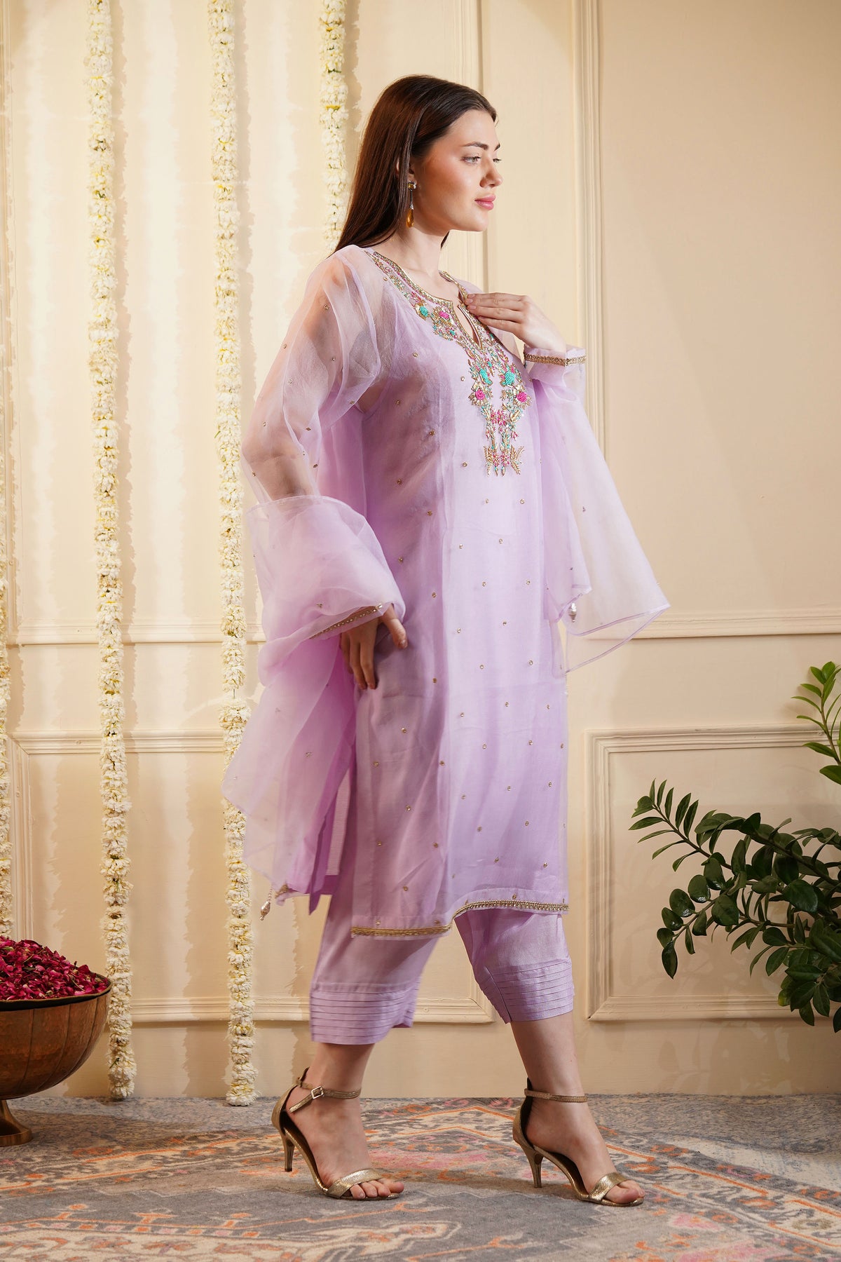 Verbeve Organza Kurta Set