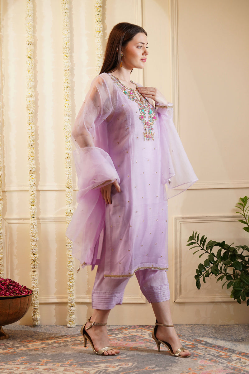 Verbeve Organza Kurta Set